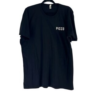 PICCO Boston South End Pizza & Ice Cream Black T-Shirt Size XL EUC